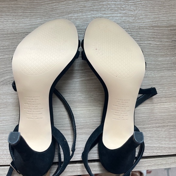 Leith Black Heels with Ankle Strap Detail - Picture 5 of 9